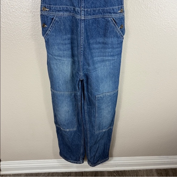 Hey Gang Knee Patch Denim Overalls - Picture 3 of 10